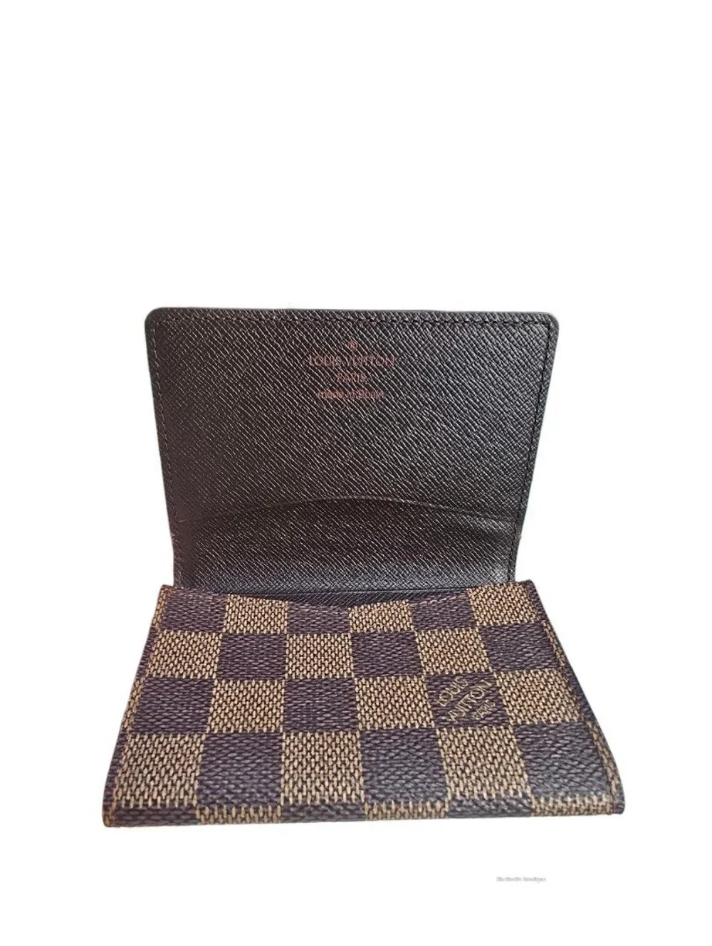 Like New!!! Louis Vuitton Damier Ebene Envelope Card Holder CASE